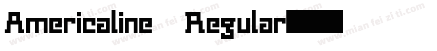 Americaline Regular字体转换